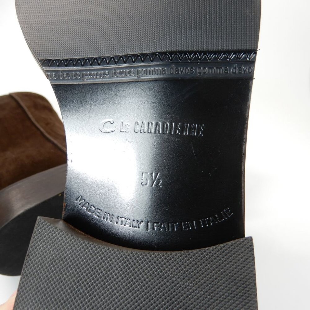 La Canadienne Selina City Dry Waterproof Bootie Boots Size 5.5 Brown Suede NEW - Picture 14 of 15
